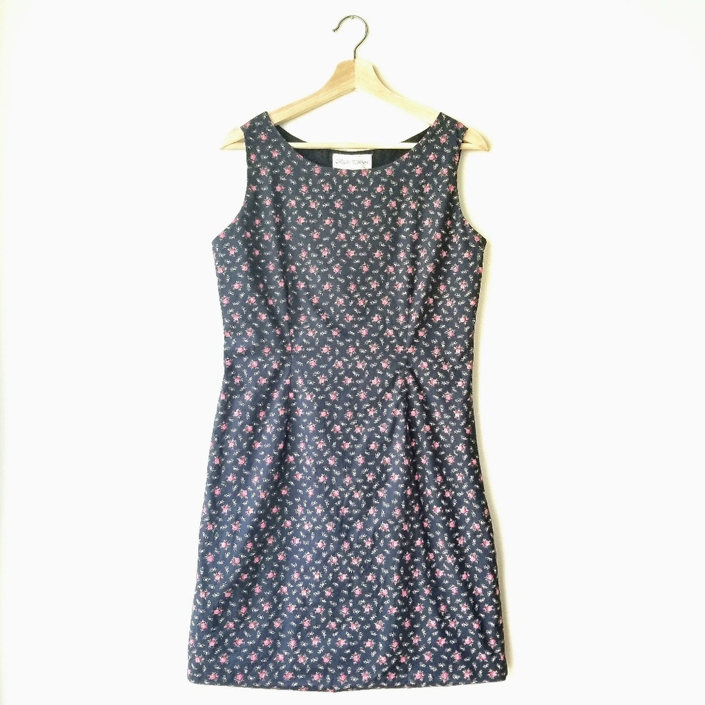 Casual Corner | Vintage Floral Rose Print SL Dress